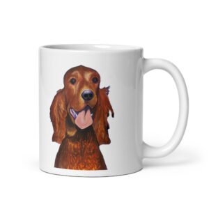 Taza blanca brillante